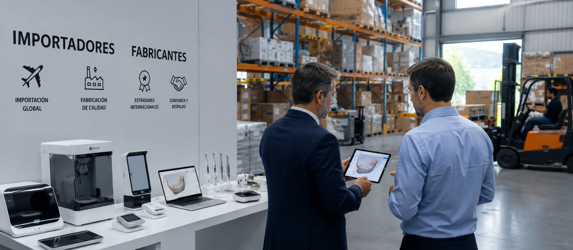 Contenedores y logística de importación de productos odontológicos